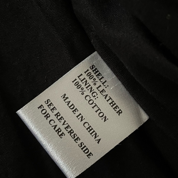 Brighton black leather moto vest Sz S - Picture 10 of 10